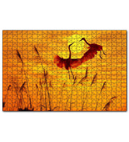 Cakapuzzle Günbatımında Balıkçılların Dansı  Puzzle Yapboz MDF (Ahşap) (120 Parça)