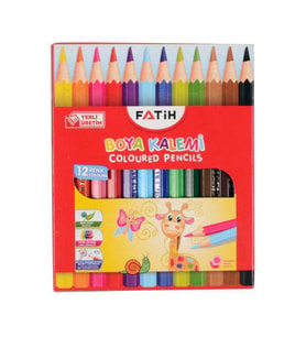 Fatih Küçük Boy Kuru Boya Kalemi Seti 12 Renk