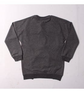 Toontoy Kız Çocuk Sweatshirt Renkli Angel Nakışlı (Antrasit Melanj)