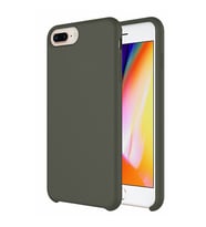 Buff iPhone 8 Plus / 7 Plus ile Uyumlu Rubber Fit Kılıf Dark Olive (Zeytin Yeşili)