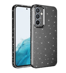 Samsung Galaxy A34 Uyumlu Kılıf Kamera Korumalı Simli Lüks Zore Koton Kapak (Gri)