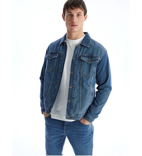 LCW Jeans İndigo Standart Kalıp Erkek Jean Ceket