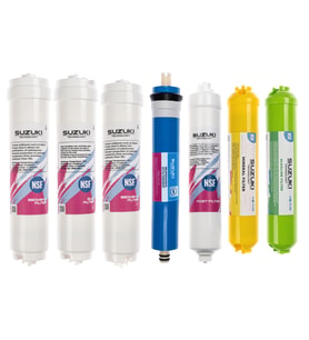 12 İnç Kapalı Kasa Su Arıtma Cihazı Tam Set (7 Filtre) Alkali Ve Mineral İlaveli