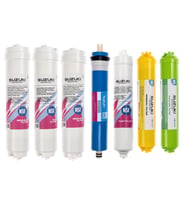 12 İnç Kapalı Kasa Su Arıtma Cihazı Tam Set (7 Filtre) Alkali Ve Mineral İlaveli (Beyaz - Antrasit)
