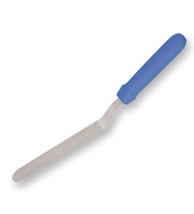 Eğik Pasta Spatulası Paslanmaz Krema Spatula Çelik Büyük Boy 41 cm