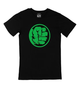 Hulk Yumruk Siyah Tişört
