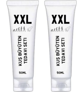 Süper Xxl Kuş Büyüütücü Erkeklere Özel Pe.Nis Bakım Kremi 50 Ml X 2 Adet