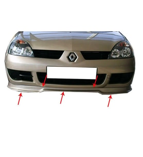 Renault Clio Uyumlu 2 Ön Tampon Altı Fiber 1998-2008