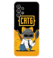 Samsung Galaxy M14 Kılıf Silikon Desen Özel Seri Cat G 1677