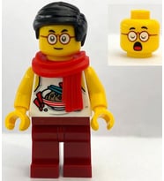 Lego Minifigür Mr. Tang - Dark Red Legs