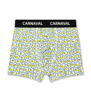 CARNAVAL Yumurta Desenli Premium Pamuklu Erkek Boxer - Açık Mavi Renkli