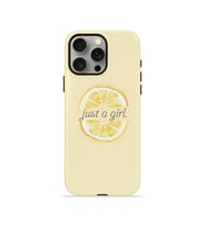 iPhone 15 Pro Max Vorian Çift Katmanlı MagSafe Kılıf Just A Girl Lemon
