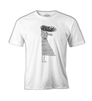 Girl with the Wind Beyaz Erkek Tshirt