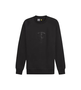Puma Ferrari Race Big Shield Crew Erkek Günlük Sweatshirt 62380201 Siyah