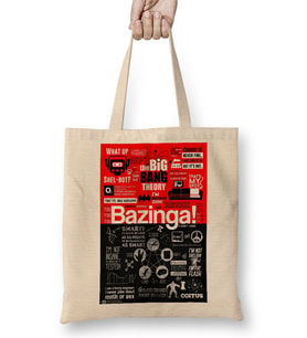 The Big Bang Theory Bazinga Bez Çanta Uzun Saplı
