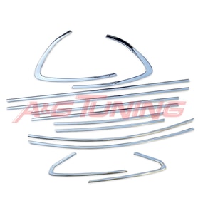 Opel Astra J Sedan Krom Cam Çevre Çıtası 12Prç Paslanmaz Çelik