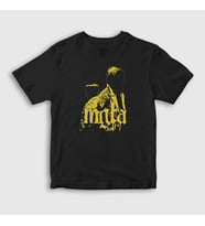 Presmono Unisex Çocuk Siyah Band Mgla T-Shirt 375652tt