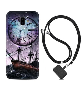 Samsung J6 Plus J7 Prime J7 Pro M20 Kılıf Boyun Askılı Silikon Time 1749