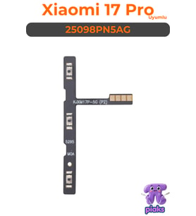 Xiaomi Mi 17 Pro On Off Açma Kapama Volume Ses Film Flex 25098PN5AG Uyumlu