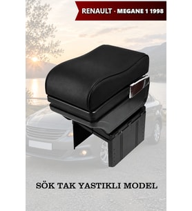 renault megane 1 1998 kol dayama Siyah geniş model Lüks Yastıklı Deri