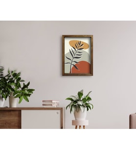 BK Home Doğal Masif Ahşap Çerçeveli Tablo 45x65cm-50