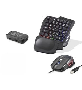 Mobil Oyun Klye Mouse Dönüştürücü Seti Rgb Siyah K191