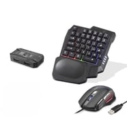 Mobil Oyun Klye Mouse Dönüştürücü Seti Rgb Siyah K191