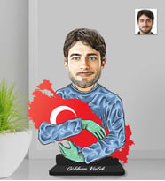 Kişiye Özel Tıp Bayramı Kahraman Doktor Erkek Ahşap Biblo-1