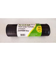 Norm Endüstriyel Jumbo Çöp Torbası Poşeti - 2 Kat - Siyah - 500 Gr. - 80 x 110 Cm. / 1 Rulo