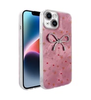 Lexroo iPhone 14 Kılıf Kamera Korumalı Figürlü Ponti Silikon Kılıf - Açık Pembe