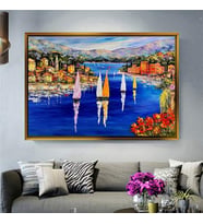 Altın Çerçeveli dekoratif tablo a2117 (Gold)