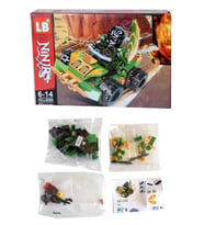 ninjago blok seti 81 parça ninja LEGO karakter araba (Haki-Yeşil)
