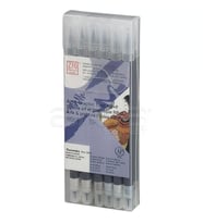 Zig Art & Graphic Twin RB+F Çift Uçlu Çizim Kalemi 12li Set TUT-95/12VGR