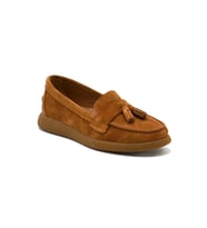 VENÜS 23075604K PÜSKÜLLÜ NUBUK LOAFER DERİ KADIN AYAKKABI (Taba)