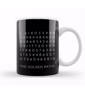 Maths And Science Fibonacci Golden Ratio Kupa Bardak Porselen