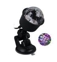 AL-KX-6889 Projeksiyon Atmosferli Usbli 4 Watt Şarjlı Sihirli Rgb Led Disko Topu (4767)