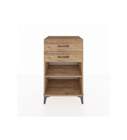 Hyperion Komodin Tek Raflı 2 Çekmeceli 60x44x96 Çam-Çam