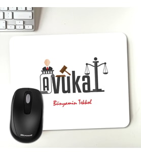 Kişiye Özel Avukatınıza Özel Hediyelik Mousepad