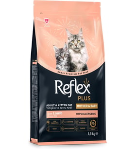 PLUS Anne&Bebek Kuzulu ve Pirinçli Kedi Maması 1.5 Kg