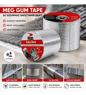 GUM TAPE 96MMX1.5MT SU SIZDIRMAZ SAKIZ TAMİR BANTI (5690)