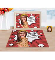 BK Gift Kişiye Özel Kız Çocuk Kolay Yetişmiyor Karikatürlü 1000 Parça Profesyonel Puzzle-2