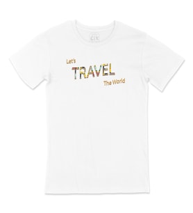 Let's Travel The World Tişört