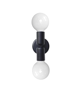 RİOLİGHT RETRO İKİLİ METAL DUVAR APLİK (Siyah - Beyaz)