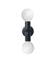 RİOLİGHT RETRO İKİLİ METAL DUVAR APLİK (Siyah - Beyaz)