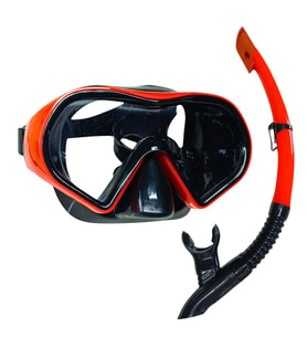 Star Diving Dalış Maskesi ve Snorkel Yetişkin - 51712-KIRMIZI (Lisinya)
