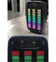 Mey İthalat® Bluetooth Hoparlör Rgb Işıklı Usb Sd Kart Girişli Taşınabilir