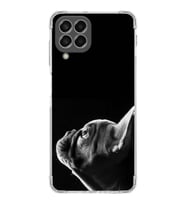 PrintiFy Samsung Galaxy M33 Uyumlu Köpek 1 Baskılı Şeffaf Köşe Korumalı Antişok Kılıf