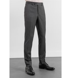Siyah - Antrasit Yan Cep Kendinden Desenli Slim Fit Esnek Classic Pantolon 1003255178