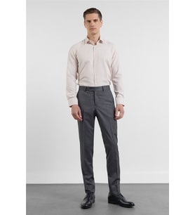 Siyah-Antrasit Yan Cep Kendinden Desenli Slim Fit Esnek Classic Pantolon 1003255178