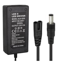 Powermaster PM-1980 12 Volt - 3 Amper - 36 Watt 5.5*2.5 Mm Uçlu Plastik Kasa Masaüstü Adaptör
